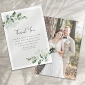 ユーカリプトゥス結婚写真 サンキューカード