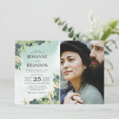 ユーカリプトゥス結婚写真 招待状 (スタンド正面)