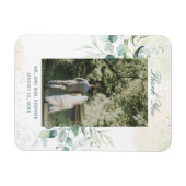 ユーカリプトゥス緑の写真感謝結婚式の引き出物 マグネット (横)