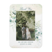 ユーカリプトゥス緑の写真感謝結婚式の引き出物 マグネット (縦)