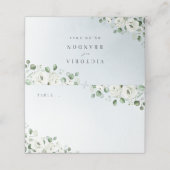 ユーカリプトゥス緑の白フローラ素朴結婚性 プレイスカード (外部開封)