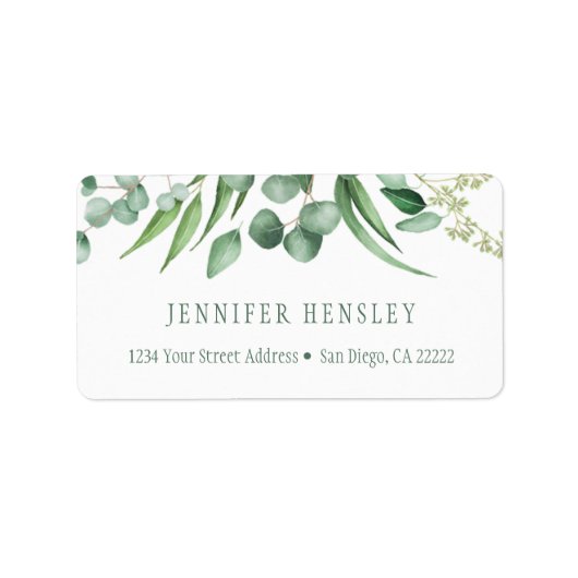 ユーカリプトゥス羨望植物アドレス | ラベル (正面)