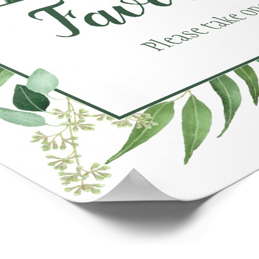 ユーカリプトゥス羨望8x10は結婚のサインを引き付け ポスター (角)