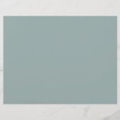 ユーカリプトゥス茎折結婚式 プログラム (裏面)