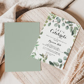 ユーカリプトゥス葉デライトレッツ祝パーティー 招待状