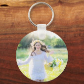 ユーカリプトゥス葉ブライダルシャワーフォトキーチェーン キーホルダー (裏面)