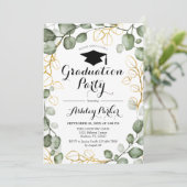 ユーカリプトゥス葉リース卒業パーティー 招待状 (スタンド正面)