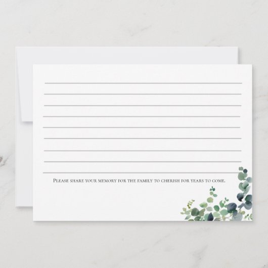 ユーカリプトゥス記念共有Aメモリカード 招待状 (裏面)