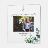 ユーカリプトゥス記念写真広場オーナメント- 2枚の写真 セラミックオーナメント (左)