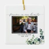 ユーカリプトゥス記念写真広場オーナメント- 2枚の写真 セラミックオーナメント (正面)