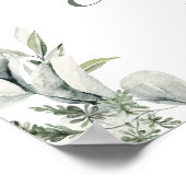 ユーカリプトゥス・オーストラリア動物赤ちゃんシャワー歓迎 ポスター (角)