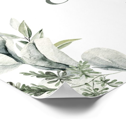 ユーカリプトゥス・オーストラリア動物赤ちゃんシャワー歓迎 ポスター (角)