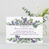 ユーカリプトララベンダーグリーンリーブライダルシャワー 招待状 (スタンド正面)