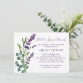 ユーカリプトララベンダーフラワーズブライダルシャワー 招待状 (スタンド正面)