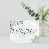 ユーカリプト ウェディングに私たちのオフィシエントになってくれませんか 招待状 (スタンド正面)