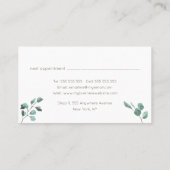 ユーカリプブランチ離れシニアビジネスアポイントメン 予約カード (裏面)