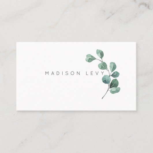 ユーカリプブランチ離れシニアビジネスアポイントメン 予約カード (正面)