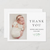ユーカリベビーサンキューカードと写真 ポストカード (正面/裏面)