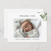 ユーカリベビー誕生発表写真カード ポストカード (正面/裏面)