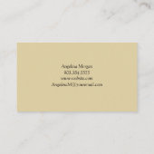 ユーカリミニマルプスグリーンと金ゴールドビジネスカ 名刺 (裏面)