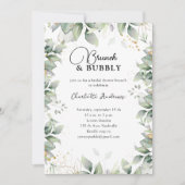 ユーカリミニマルプスブライダルシャワー 招待状 (正面)