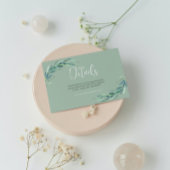 ユーカリミニマルプトゥスの枝がセージ・グリーン 招待状