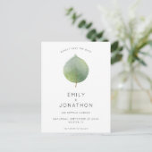 ユーカリミニマルプトゥスの葉の日付を保存 案内ポストカード (スタンド正面)