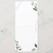 ユーカリミニマル·グリーンリー·ディナー メニュー (裏面)