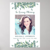 ユーカリメモリアル写真 愛する人の記憶に  追悼式 ポスター (正面)