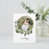 ユーカリメリーリース新着写真クリスマス ポストカード (スタンド正面)