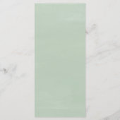 ユーカリモダンの結婚駆け落ちディナー メニュー (裏面)