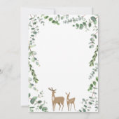 ユーカリモダンの赤ちゃん 招待状 (裏面)