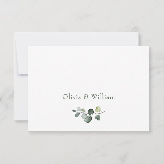 ユーカリモダンエレガントカリリースフレ結婚ーム 出欠カード (裏面)