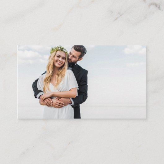 ユーカリモダンエレガントス・グリーナリー写真RSVP 名刺 (裏面)