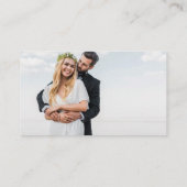 ユーカリモダンエレガントス・グリーナリー写真RSVP 名刺 (裏面)