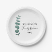 ユーカリモダンエレガントプタスファミリー懇親会 ペーパープレート (正面)