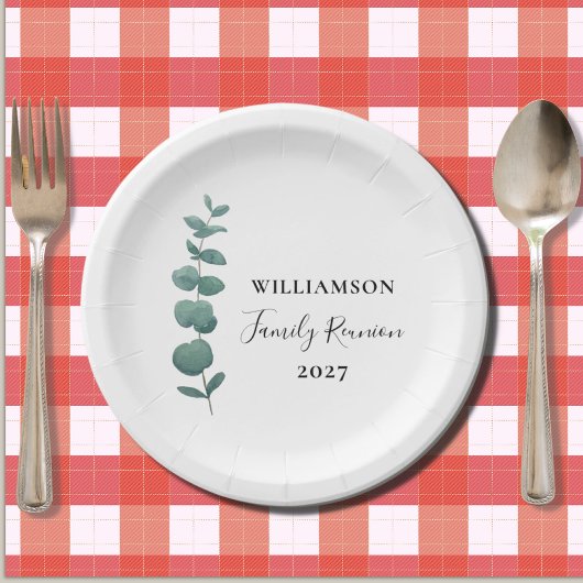 ユーカリモダンエレガントプタスファミリー懇親会 ペーパープレート