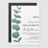 ユーカリモダンエレガントプタスファミリー懇親会 マグネット招待状 (正面/裏面)