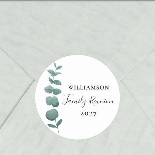 ユーカリモダンエレガントプタスファミリー懇親会 ラウンドシール