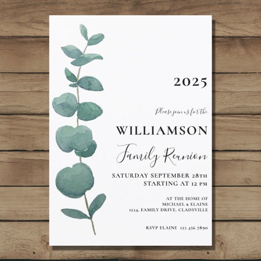 ユーカリモダンエレガントプタスファミリー懇親会 招待状