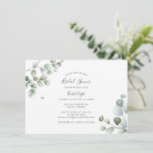 ユーカリモダンエレガントプタスブライダルシャワー 招待状 (スタンド正面)