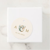 ユーカリモダンエレガント・アンパサンド結婚の フェイバータグ (インサイチュ)