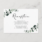 ユーカリモダンカリグラフィー披露宴 エンクロージャーカード (正面)