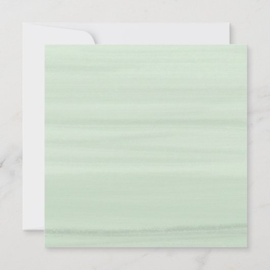 ユーカリモダンカリフローラ結婚式の日付を保存 招待状 (裏面)