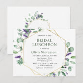 ユーカリモダンカリブライダルルンチョン招待状カード ポストカード (正面/裏面)