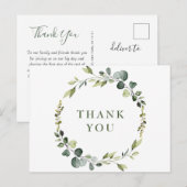 ユーカリモダンカリリースフレームサンキューボホ ポストカード (正面/裏面)