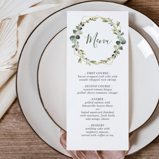 ユーカリモダンカリリース水の色結婚の メニュー