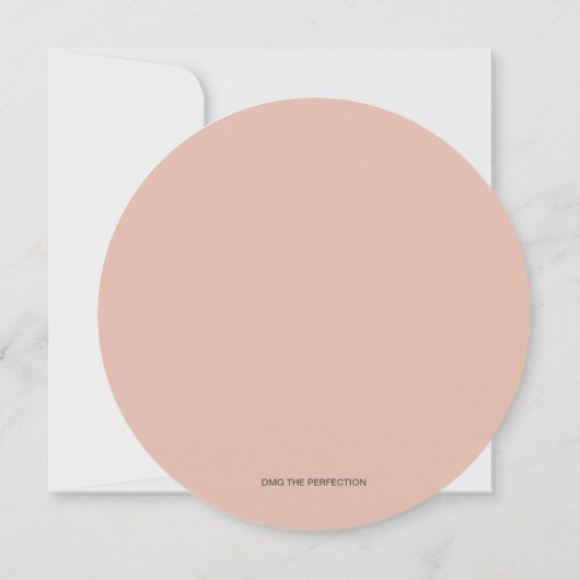 ユーカリモダンカリ循環フローラ保存日付 招待状 (裏面)