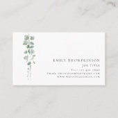 ユーカリモダンカリQRコード任意の職業 名刺 (正面)