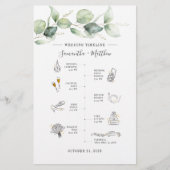 ユーカリモダンキ結婚コン旅行計画 便箋 (正面)